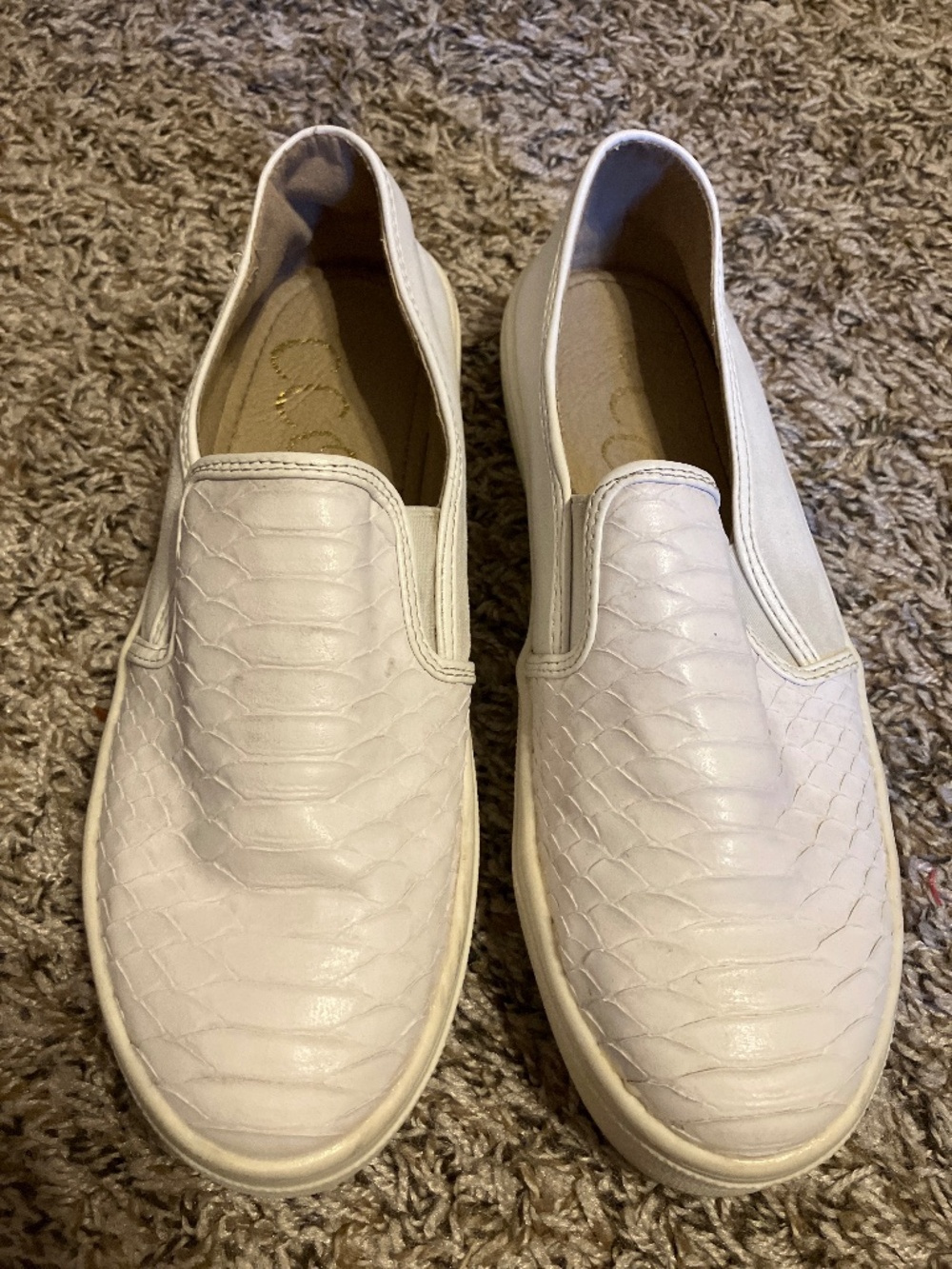 Snakeskin Slip-On Shoes